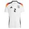 Camiseta de fútbol Alemania Antonio Rudiger 2 Primera Equipación Euro 2024 - Hombre